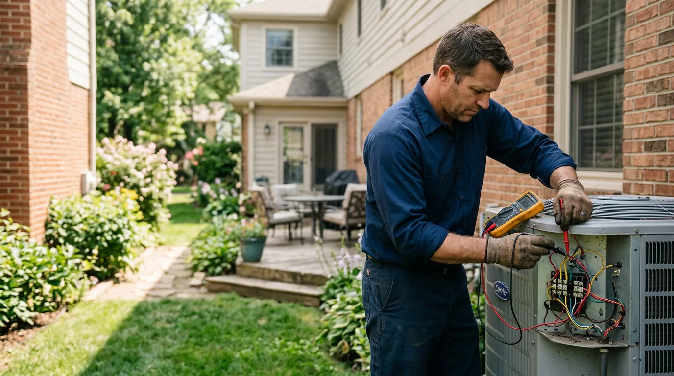 HVAC technician working near Jefferson Valley, NY